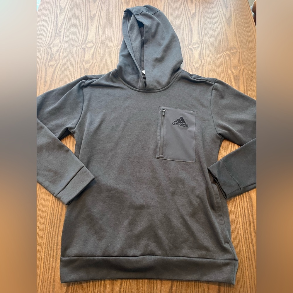 Adidas Men's Gray Hoodie size small
